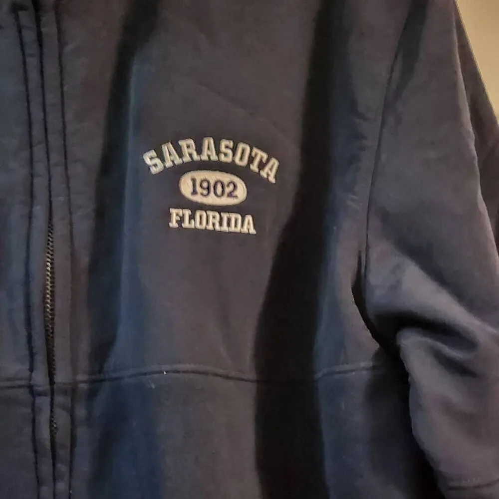Big Cotton Gear Sarasota Florida1902 jacket navy blue full zip medium‎